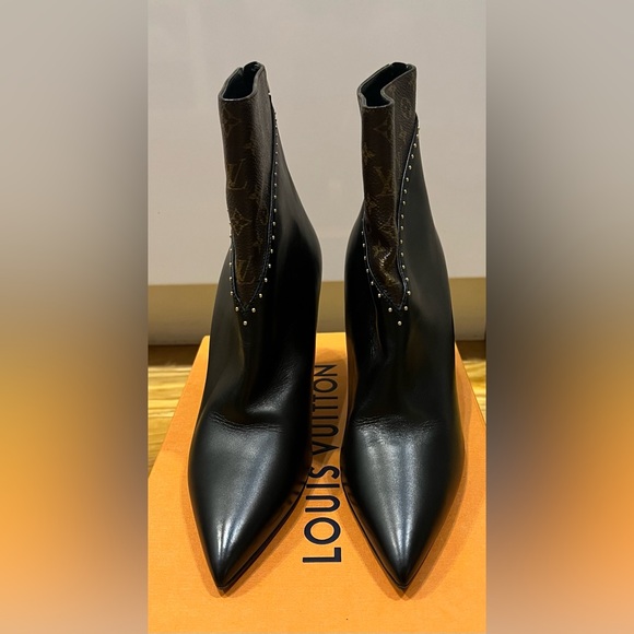 Louis Vuitton Monogram Calf Leather Ankle Boots - Picture 1 of 4